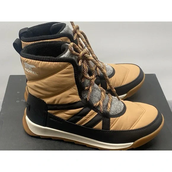 Sorel Women's Whitney II Plus Waterproof Boot Size 8 Tan/Black - Picture 4 of 6